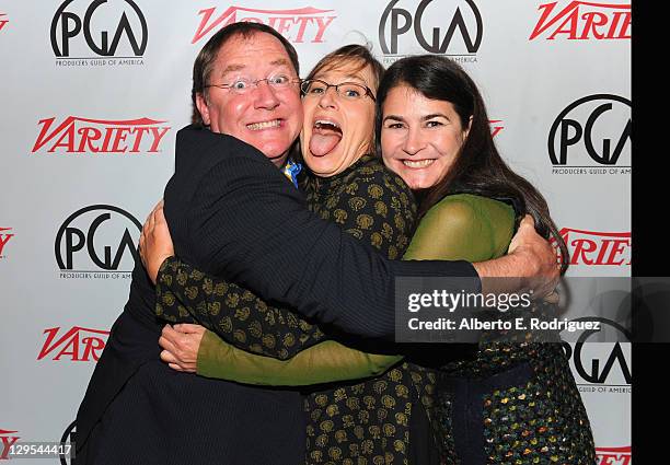 Disney Studios and Pixar Animation Studios Chief Creative Officer John Lasseter, Pixar Animation Studios cinematographer Sharon Calahan and producer...