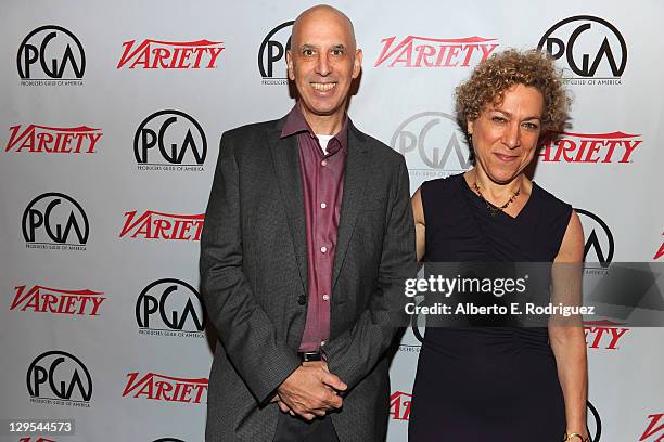 New Video's Steve Savage and Susan Margolin attends The Producers Guild of America's Digital 25: 2011 Leaders in Emerging Entertainment in...