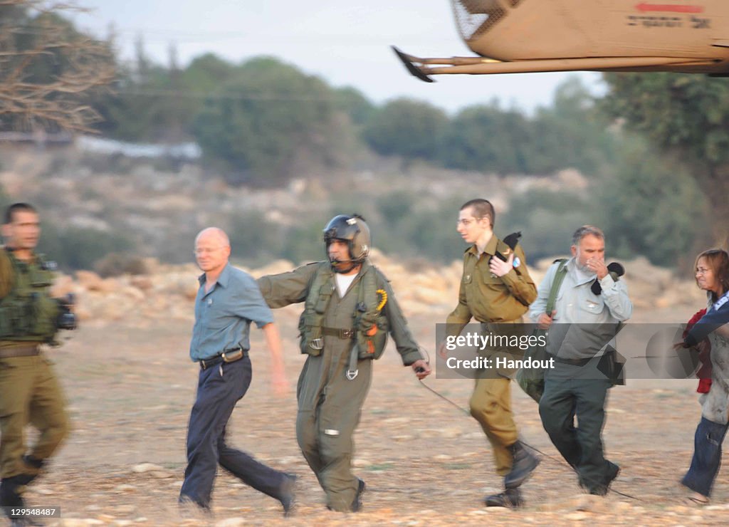 Freed Israeli Soldier Gilad Shalit Returns Home