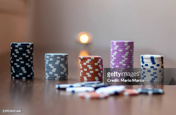 casino chips - poker dealer stock pictures, royalty-free photos & images