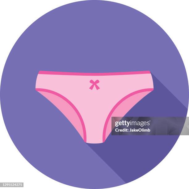 panties icon flat - knickers stock illustrations