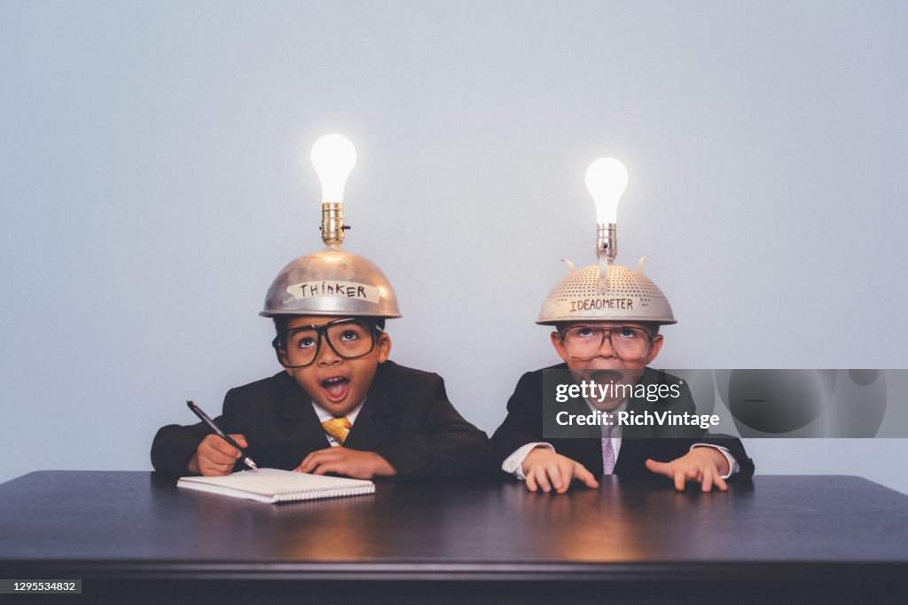 Young Business Boys with Crazy Ideas