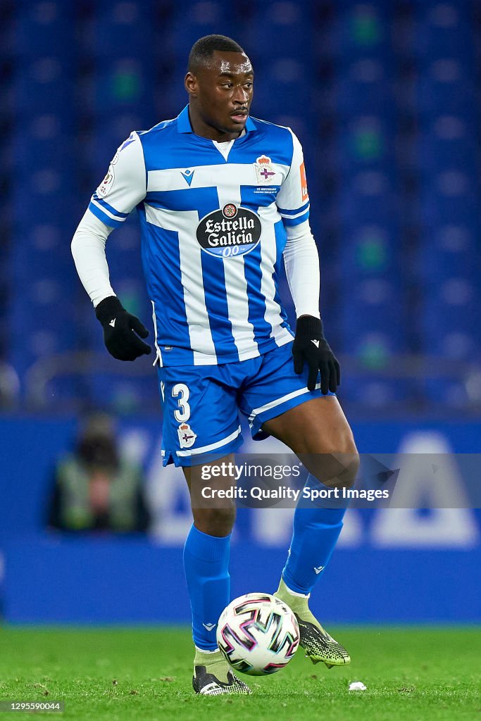 Sadick Mujaid Sadick of Deportivo de La Coruna in action during Copa del Rey ...