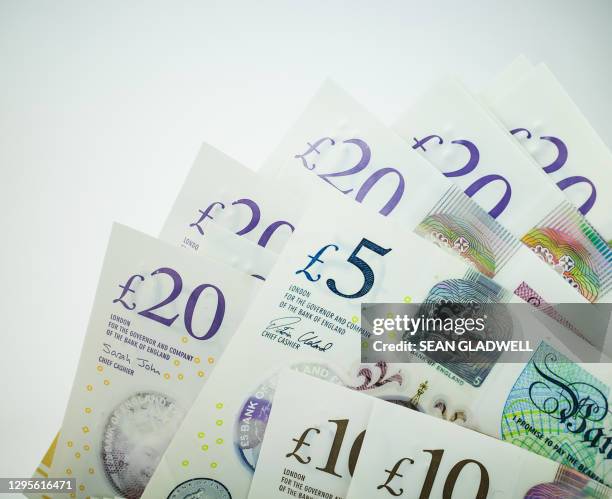 banknote money - uk money stock pictures, royalty-free photos & images