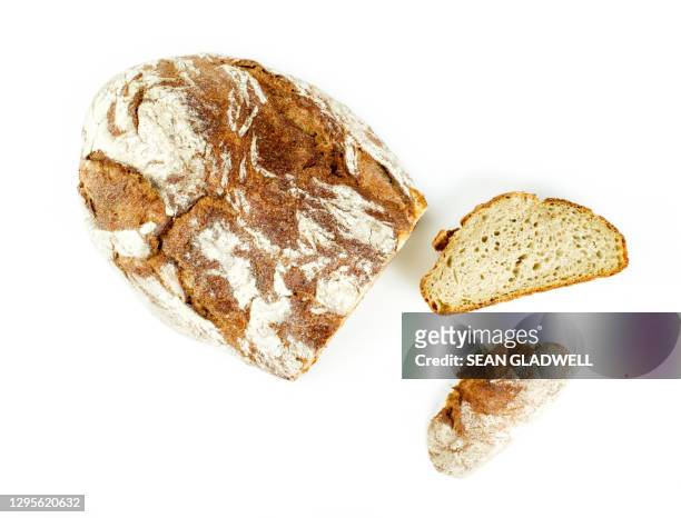 sourdough bread - brot freisteller stock-fotos und bilder