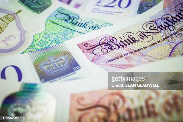 close up english money - british pound sterling stock-fotos und bilder