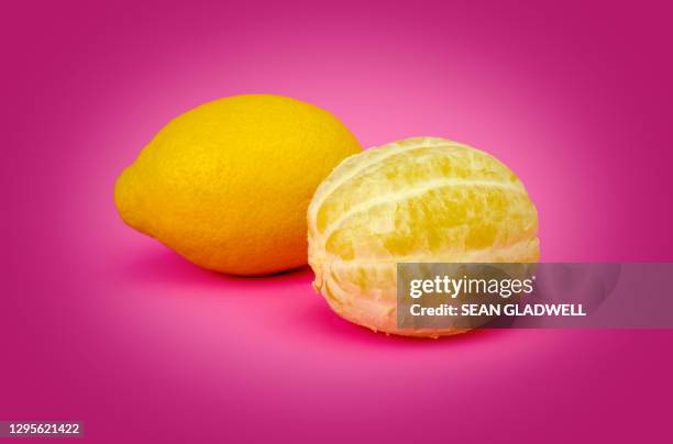 lemons peeled and whole - peeled stock pictures, royalty-free photos & images
