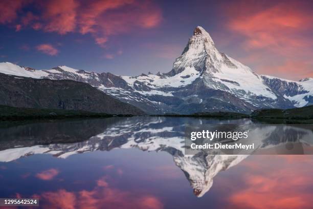 matterhorn sunrise - matterhorn stock pictures, royalty-free photos & images
