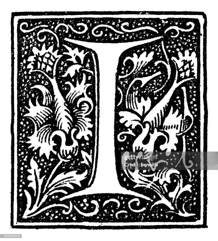 Historiated Initial Letter I High-Res Vector Graphic - Getty Images