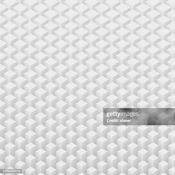 different 3d blocks. in rows and columns. vertical size gradient. - small medium large stock illustrations
