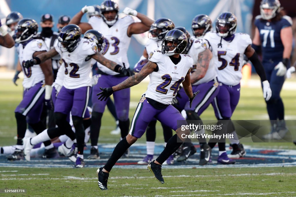 Wild Card Round - Baltimore Ravens v Tennessee Titans