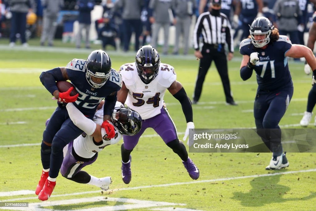 Wild Card Round - Baltimore Ravens v Tennessee Titans