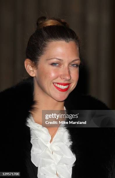 Margo Stilley attends the Louis Vuitton Art Talk with Grayson Perry at the British Museum on October 18, 2011 in London, England.