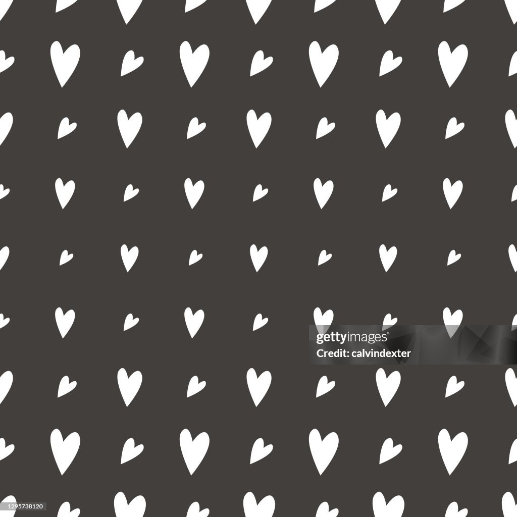 Seamless Pattern Heart Shapes High-Res Vector Graphic - Getty Images