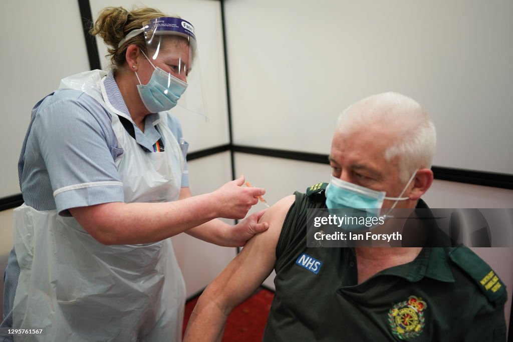 Covid-19 Mass Vaccination Site Opens At Newcastle's Int'l. Centre For Life