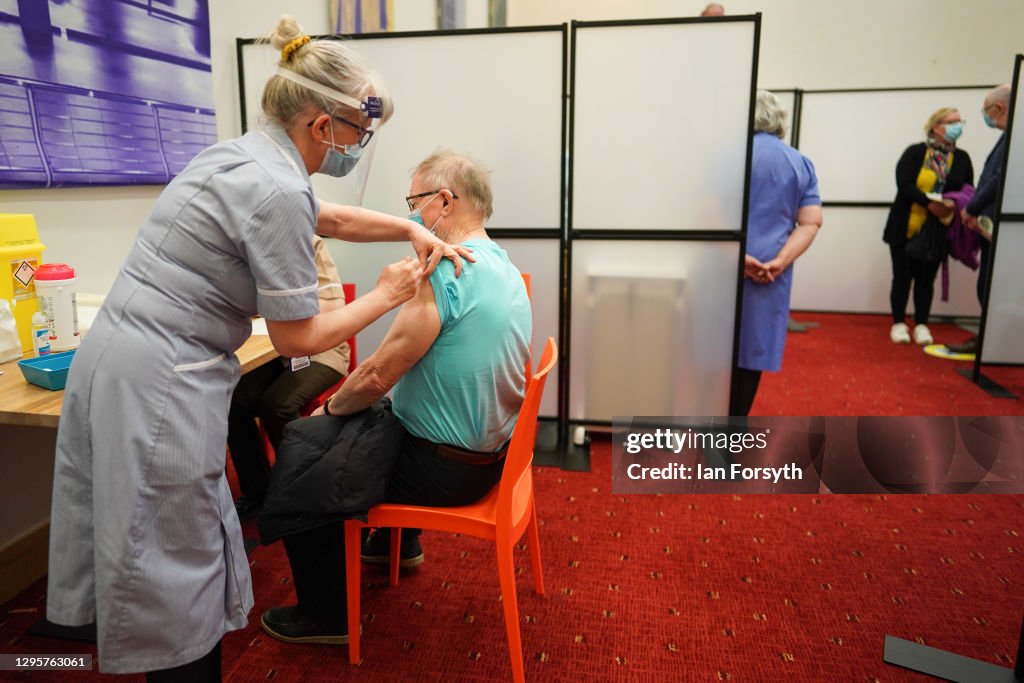 Covid-19 Mass Vaccination Site Opens At Newcastle's Int'l. Centre For Life