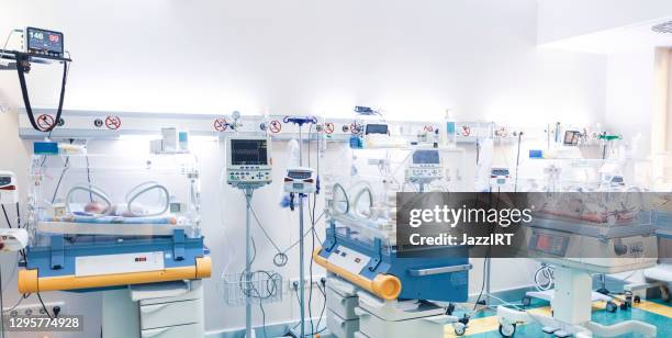 babies in special baby care unit - neonatal intensive care unit stock pictures, royalty-free photos & images