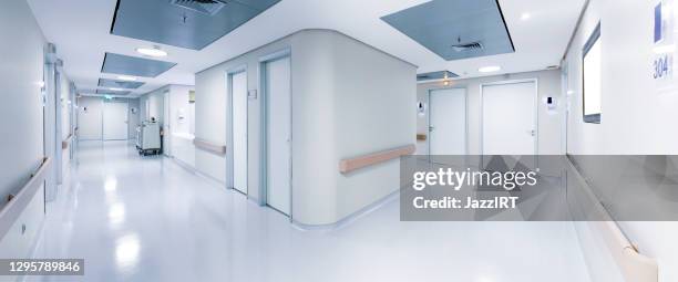 hospital corridor - doctors office no people stock pictures, royalty-free photos & images