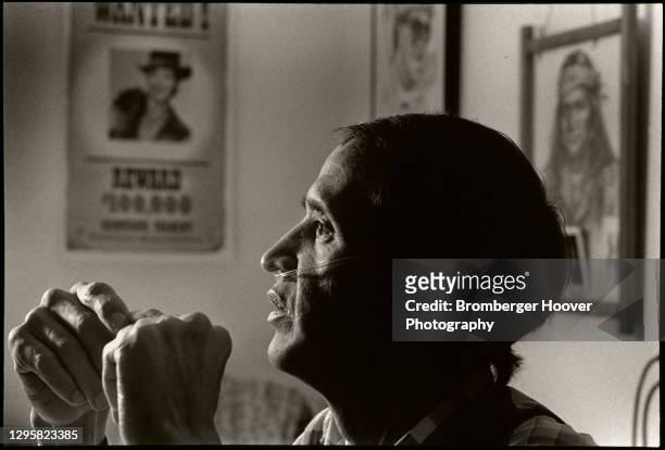Profile portrait of Bailey-Boushay House AIDS inpatient Walter Ketah in his room, Seattle, Washington, 1993. The Alaskan Native American helped to...