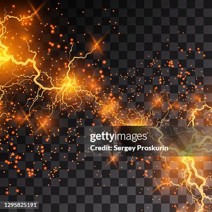 Lightning Explode Lightning Lightning Lightning Collision Powerful Electrical Explosion ...