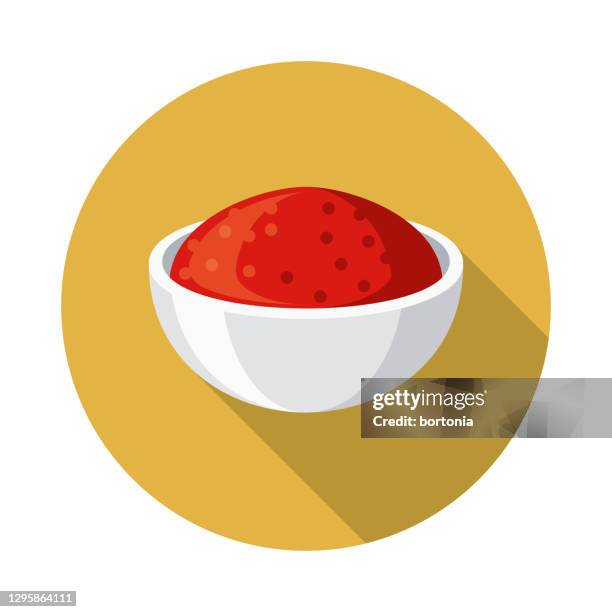 paprika spice icon - dehydrated vegetables stock illustrations