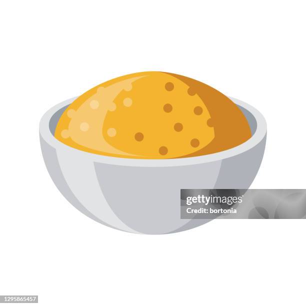 curry powder spice icon - chili powder white background stock illustrations