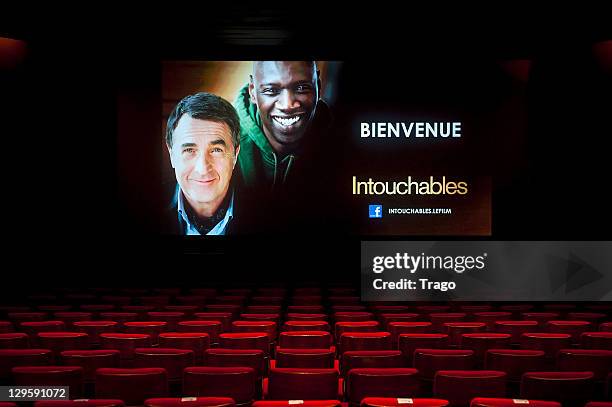 General view of atmosphere at the Paris premiere of cinema of "Intouchables" at Cinema Gaumont Marignan on October 18, 2011 in Paris, France.