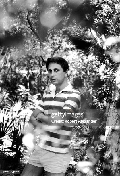 Pulitzer Prize winning classical music composer John Corigliano poses in the woods adjacent to his residence at Atlantic Center for the Arts in New...