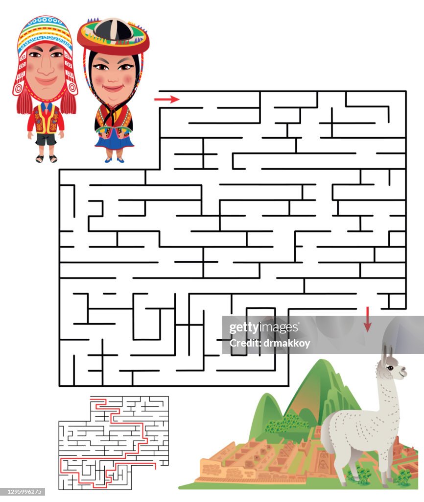 Machu Picchu maze Puzzle