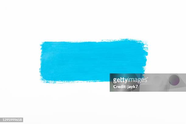 blue paint stroke - brushstroke stock-fotos und bilder