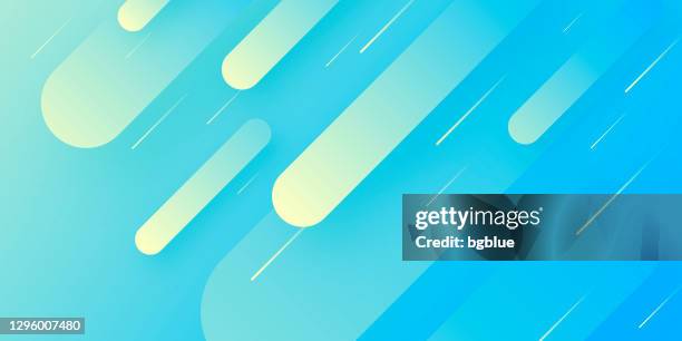 abstract design with geometric shapes - trendy blue gradient - turquoise background texture stock illustrations