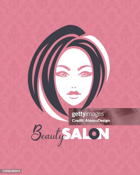 beauty salon concept. - beauty logo stock illustrations