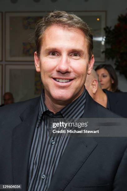 Author Nicholas Sparks attends Bombay Sapphire and Nicholas Sparks celebration of the release of Best of Meat at Michael's on October 18, 2011 in New...