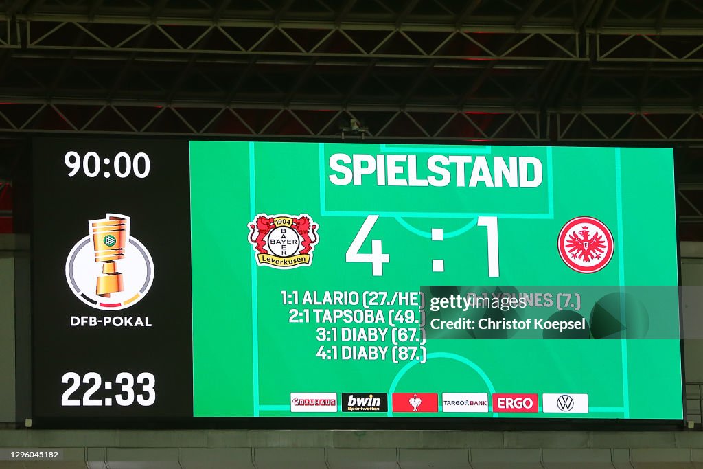 Bayer 04 Leverkusen v Eintracht Frankfurt - DFB Cup: Second Round