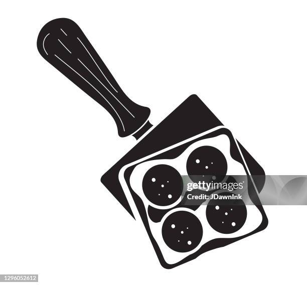 detroit-style pizza slice with serving spatula - deep dish pizza stock illustrations