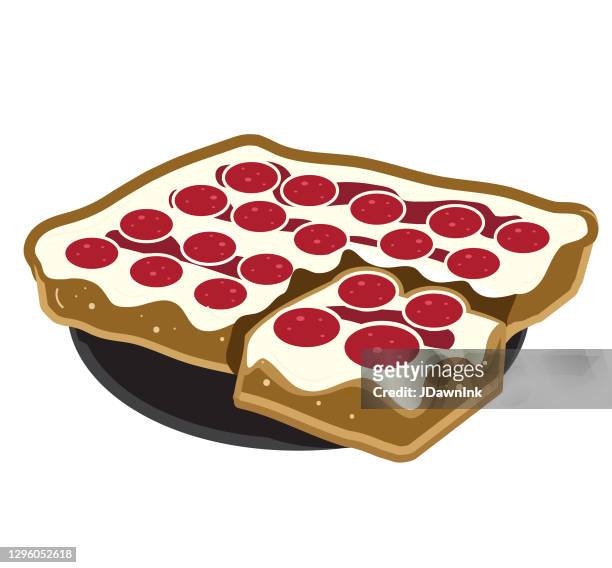 21 Ilustraciones de Deep Dish Pizza Slice - Getty Images