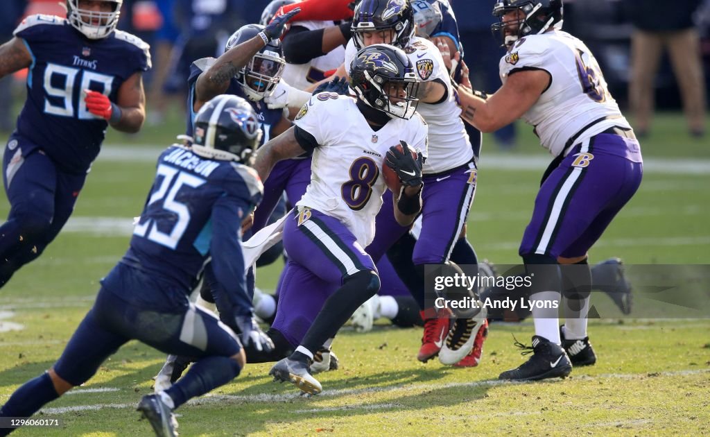 Wild Card Round - Baltimore Ravens v Tennessee Titans