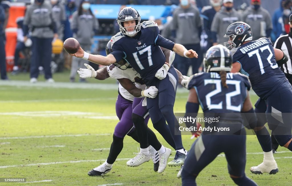 Wild Card Round - Baltimore Ravens v Tennessee Titans