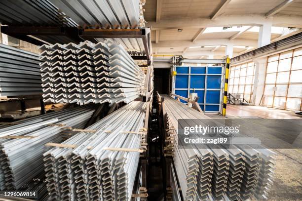 aluminium profiles stock photo - aluminium stock pictures, royalty-free photos & images