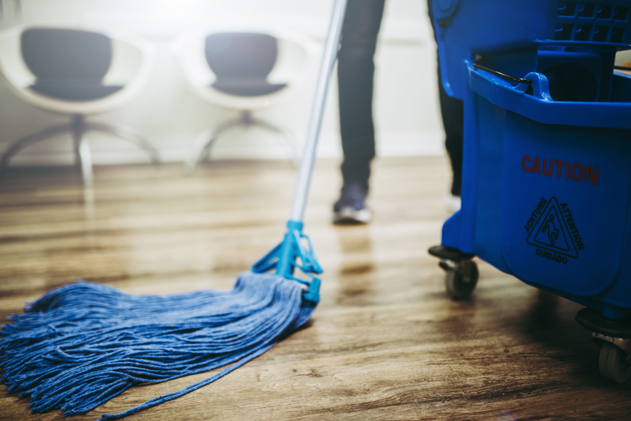 disinfecting office