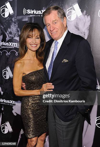 Susan Lucci and Helmut Huber attend SiriusXM's "One Night Only" at Studio 54 on October 18, 2011 in New York City.