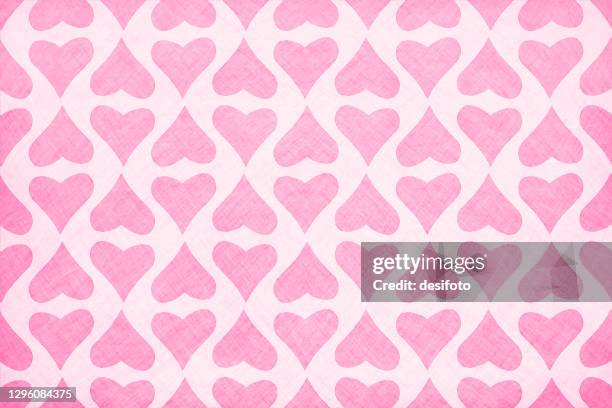valentine day themed soft pink backgrounds with a semi seamless (only hearts pattern is seamless while grunge is not) all over hearts pattern - heart background pattern stock illustrations