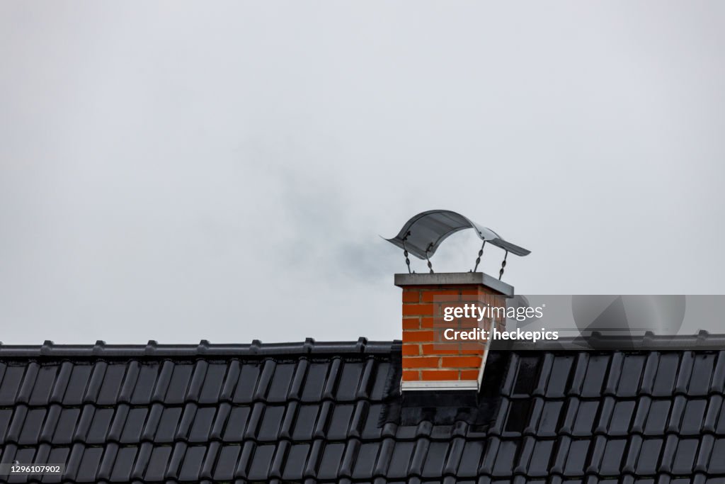 The chimney on a House