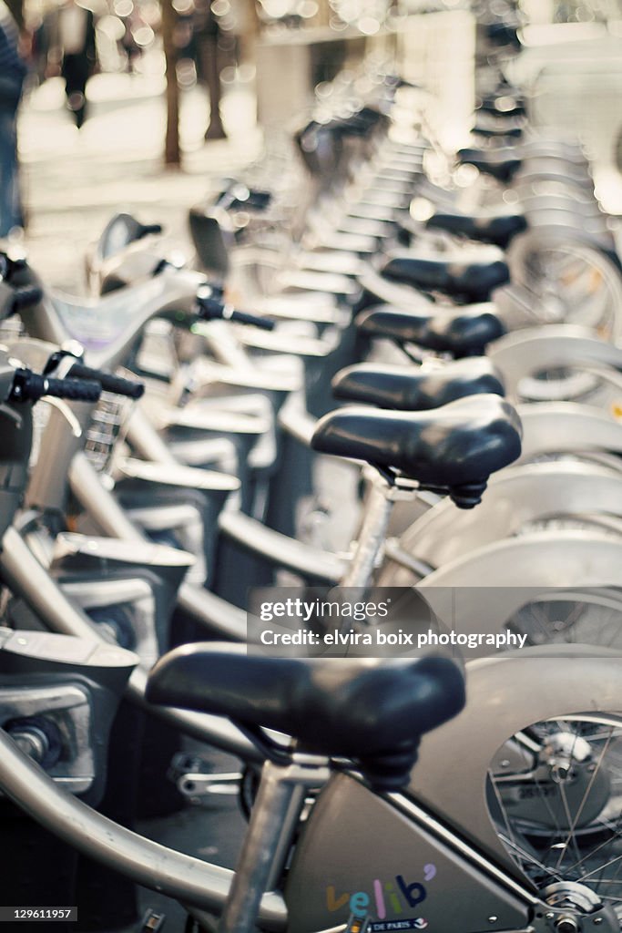 Bikes at rent in Paris