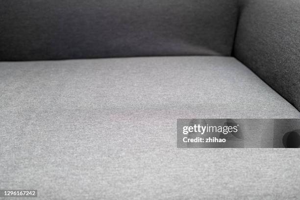 part of fabric sofa - grey sofa stock pictures, royalty-free photos & images
