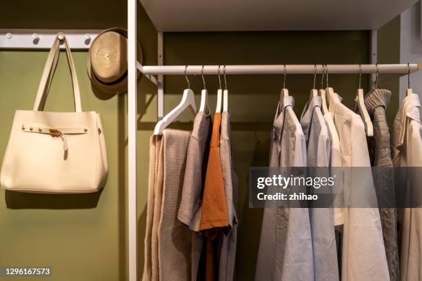 woman's wardrobe - womenswear stock pictures, royalty-free photos & images