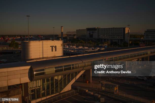 General view Terminal One at Manchester Airport on June 01, 2020 in MANCHESTER.