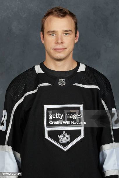 U2013 JANUARY 10: Dustin Brown of the Los Angeles Kings poses for his official headshot for the 2020-2021 season on January 10, 2021 at the Toyota...