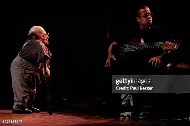 Jazz pianist Michel Petrucciani and Jazz bassist Anthony Jackson perform at North Sea Jazz festival, The Hague, Netherlands, 10th July1998.