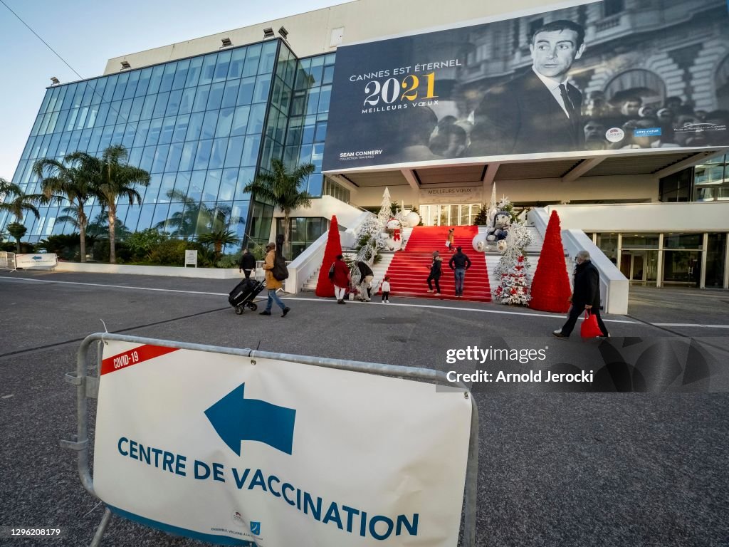 Cannes Landmark Turned Covid-19 Vaccination Site